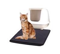Flamingo Tappetino quadrato nero per lettiera per gatti Matz 70x60 cm