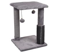 Flamingo Tiragraffi Una Grigio 35x35x48,5 CM Tronco Graffi Massaggio Gioco