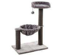 Flamingo Tiragraffi Wilma Grigio 58x33x69 CM Con Amaca & Palla-Gioco