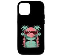 Flamingo Tropical Sunset Beach Riflessione Custodia per iPhone 12/12 Pro
