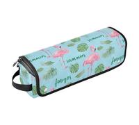 Flamingo Tropicale Blu Capelli Ferro Strumenti Borsa da Viaggio per Strumenti Caldi Raddrizzatore Ferro Curling Asciugacapelli Accessori per la Cura dei Capelli Accessori Organizer Caso Essenziali da