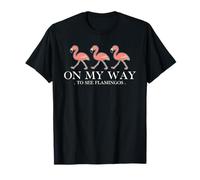 Flamingo Watcher Bird Lover Ornithologist Biologist Maglietta