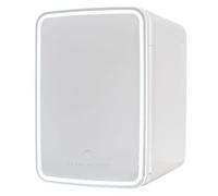 Flamingueo Frigorifero Piccolo 10L - Mini Frigo Specchio e LED, 12V/220V, Mini Frigo da Camera, Frigo da Ufficio, Raffreddamento e Riscaldamento