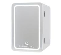Flamingueo Frigorifero Piccolo 6,5L - Mini Frigo Specchio e LED, 12V/220V, Mini Frigo da Camera, Frigo da Ufficio, Raffreddamento e Riscaldamento