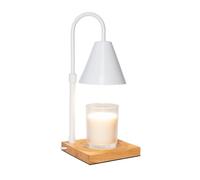 Flamingueo Lampada Scalda Candela - Candle Warmer Lamp - Decorazioni Casa - Intensità Regolabile - Con Timer - Altezza Regolabile