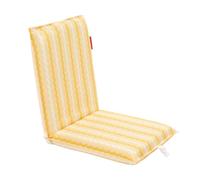 Flamingueo Sdraio Pieghevole - Lettino Prendisole - Per Spiaggia e Piscina - Reclinabile in 5 posizioni - Maniglie tipo zaino - Resistente all'acqua - Tessuto in Poliestere - Giallo - 104x46x9cm