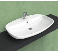 FLAMINIA - NUDA LAVABO 85 CM. SOSPESO O DA APPOGGIO CON TROPPOPIENO BIANCO 5081