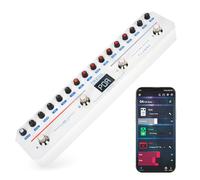 FLAMMA FB200 Pedale Multi-Effetti Basso Intelligente Con 40 Preset 10 Amp Modelli 10 Amp 10 Simulazioni CAB 9 Slot IR 40 Stili di Ritmo, 5 Modalità, 5 Riverberi, Accordatore