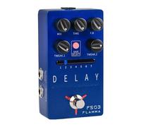 FLAMMA FS03 - Pedale per effetti di ritardo per chitarra elettrica, con Looper, suono digitale, 6 effetti di ritardo, memorizzabile, preset, tocco, tempo trail on, True Bypass, per pedaliere
