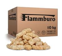 FLAMMBURO 10 kg = circa 800 pezzi di lana di legna per caminetti, stufe e barbecue - accendino ecologico, accendino per caminetti, accendino per barbecue, accendino in lana di legna