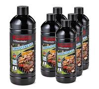 FLAMMBURO (6 litri) Accendifuoco per barbecue da 1000 ml direttamente dal produttore tedesco, accendifuoco liquido da 1 l, qualità certificata DIN, 6 x 1 litro = 6 litri