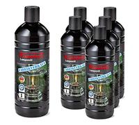FLAMMBURO 6 Litri di Olio per lampade a Olio, lampade a Petrolio, torce da Giardino, Candele a Olio, Candele a Olio - 6 x 1 litro = 6 Litri