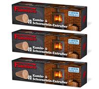 FLAMMBURO Set di 3 blocchi di scarico per la rimozione di fuliggine nel fuoco e nella camera di combustione, disponibili in set da 3, 6 e 12 pezzi