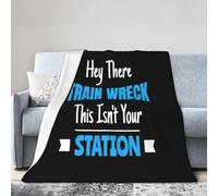 Flanella Coperta I Can't But Know A Guy Jesus Cross Coperta in Pile Calda Fleece Blanket per Soggiorno Viaggi Sedia 80"x60"