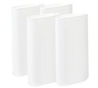 Flanella di cotone organico per olio di ricino, 4pcs 16x7in avvolgimento dell'olio di ricino riutilizzabile, flanella di cotone organico morbido altamente assorbente per addome, fegato, articolazioni