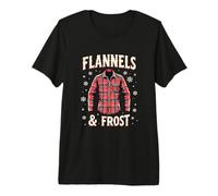 Flanelle e Frost Cozy Winter Plaid Maglietta Premium