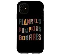 Flanelle Zucche Falò Hayride Maglioni Custodia per iPhone 11
