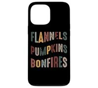 Flanelle Zucche Falò Hayride Maglioni Custodia per iPhone 13 Pro Max