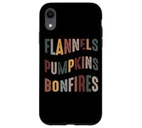 Flanelle Zucche Falò Hayride Maglioni Custodia per iPhone XR