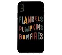Flanelle Zucche Falò Hayride Maglioni Custodia per iPhone XS Max