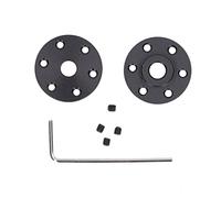 Flange Bearing Coupling | Electroplated Aluminum Alloy Shaft Support | Sturdy Flange Coupler for 3D Printers/RC Model Motors | 6mm Bore with Set Screws