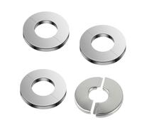 Flange divise da parete autoadesive, copertura per tubi in acciaio inossidabile, piastra collare rotonda rosone per rubinetto per doccia da 28mm di diametro esterno, fornelli da cucina, tubi del WC