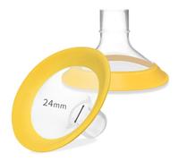 Flange ovali da 24 mm compatibili con pompe Medela, parti di ricambio per pompa in Style, Symphony, Swing Maxi, Harmony e Personalfit Flex - Accessori per tiralatte