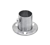 Flangia 1PC Supporto for Asta flangiata in Acciaio Inossidabile Supporto for Tubo da Parete for Asta for Tenda da Doccia for Armadio(22mm)