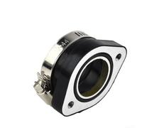 Flangia Admissione Carburatore in Alluminio e Gomma 28mm | Compatibile per mikuni per vm, diametro interno 33-35mm, sostituzione diretta, materiale , nero