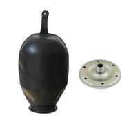 Flangia autoclave membrana in gomma per vaso di espansione pressione pompa pozzo gruppo pressurizzazione membrana epdm flangia ricambio vaso autoclave kit (Membrana 50L e Galvanizzato Flangia 25mm)