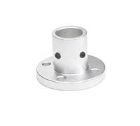 Flangia base supporto albero guida rotondo - Piastra frontale for tornio di precisione, diametro interno da 8 mm a 50 mm,(Silver,18x28x50x32mm)