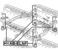 FEBEST HYAB-ELNF Supporto assale