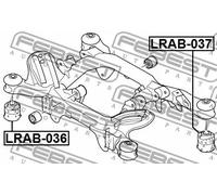 FEBEST Supporto Corpo Assale Anteriore Posteriore per Land Rover Range Lm 3.6 D