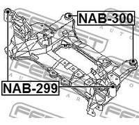 Flangia carburatore anteriore NAB-299 FEBEST per NISSAN X-TRAIL I PRIMERA