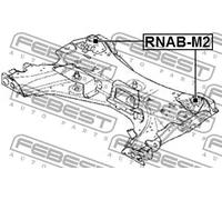Flangia carburatore Assale anteriore inferiore RNAB-M2 FEBEST per RENAULT