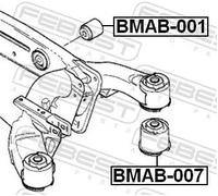 Flangia carburatore Assale posteriore BMAB-007 FEBEST per BMW X5