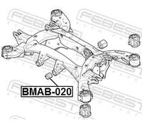 Flangia carburatore Assale posteriore BMAB-020 FEBEST per BMW X5 X6 X3 X4