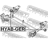 FEBEST HYAB-GER Supporto assale per HYUNDAI GETZ (TB) Posteriore