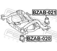 Flangia carburatore Assale posteriore inferiore BZAB-021 FEBEST
