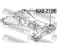 Flangia carburatore Assale posteriore inferiore NAB-Z12R FEBEST per RENAULT