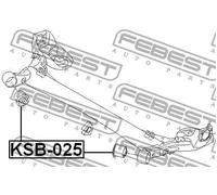 Flangia carburatore Assale posteriore KAB-025 FEBEST per HYUNDAI KIA