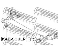 Flangia carburatore Assale posteriore KAB-SOULR FEBEST per KIA SOUL I