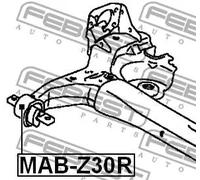 Flangia carburatore Assale posteriore MAB-Z30R FEBEST per MITSUBISHI COLT VI
