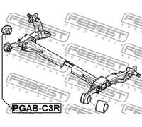 FEBEST Supporto Corpo Assale Posteriore per Citroën C3 II Sc _ 1.2 Vti 82