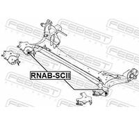 Flangia carburatore Assale posteriore RNAB-SCII FEBEST per RENAULT MEGANE II
