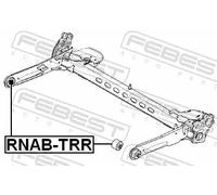 Febest Flangia carburatore assale posteriore RNAB-TRR per Renault Nissan