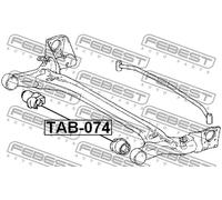 FEBEST Supporto Corpo Assale Posteriore per Toyota Corolla ZZE12_NDE12_ZDE12_