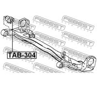 Flangia carburatore Assale posteriore TAB-304 FEBEST per TOYOTA PICNIC