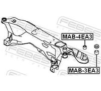 Flangia carburatore Esterno MAB-4EA3 FEBEST per MITSUBISHI CHRYSLER