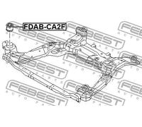 Flangia carburatore inferiore FDAB-CA2F FEBEST per FORD VOLVO